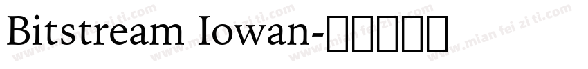 Bitstream Iowan字体转换